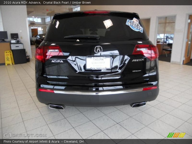 Crystal Black Pearl / Umber Brown 2010 Acura MDX Advance