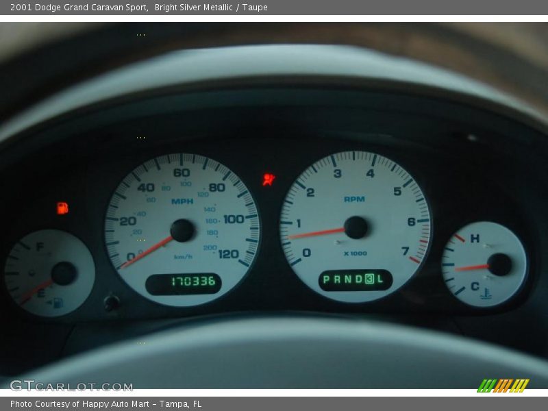 Bright Silver Metallic / Taupe 2001 Dodge Grand Caravan Sport