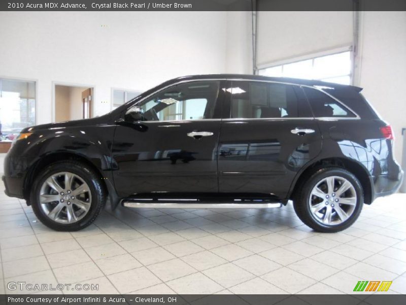 Crystal Black Pearl / Umber Brown 2010 Acura MDX Advance