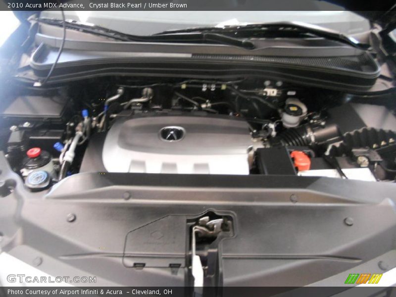 Crystal Black Pearl / Umber Brown 2010 Acura MDX Advance