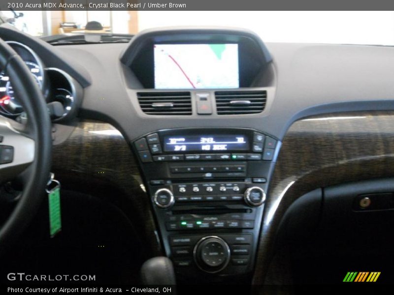 Crystal Black Pearl / Umber Brown 2010 Acura MDX Advance