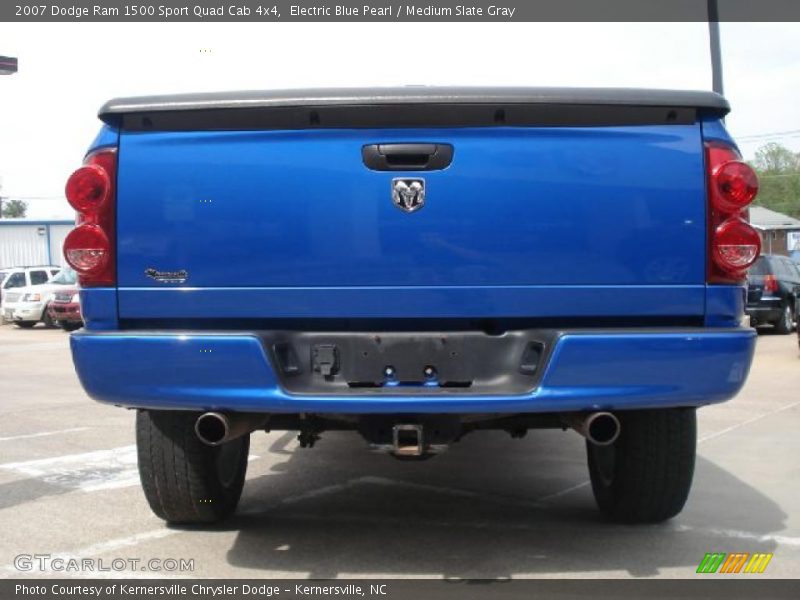 Electric Blue Pearl / Medium Slate Gray 2007 Dodge Ram 1500 Sport Quad Cab 4x4