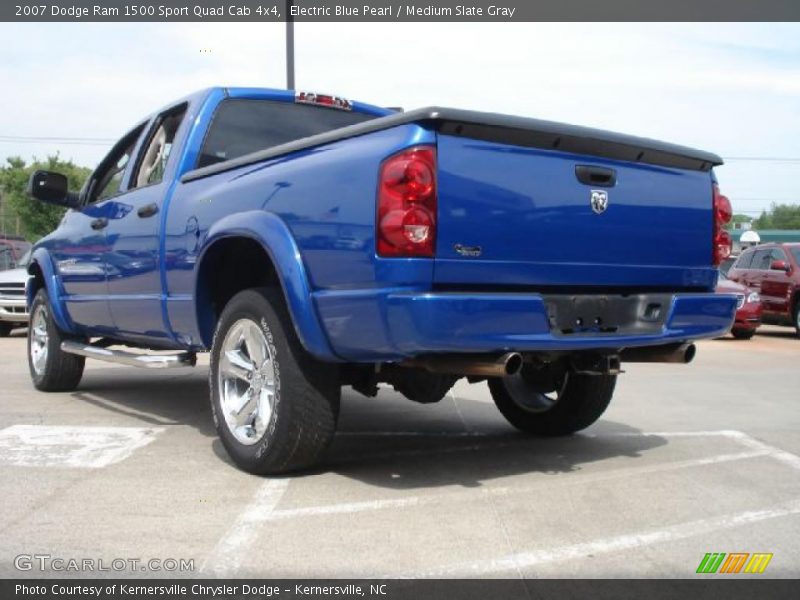 Electric Blue Pearl / Medium Slate Gray 2007 Dodge Ram 1500 Sport Quad Cab 4x4