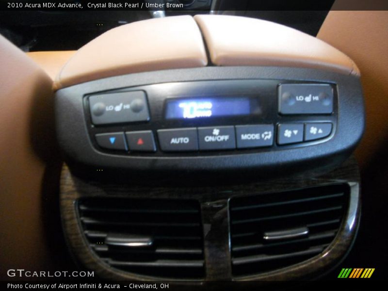 Crystal Black Pearl / Umber Brown 2010 Acura MDX Advance