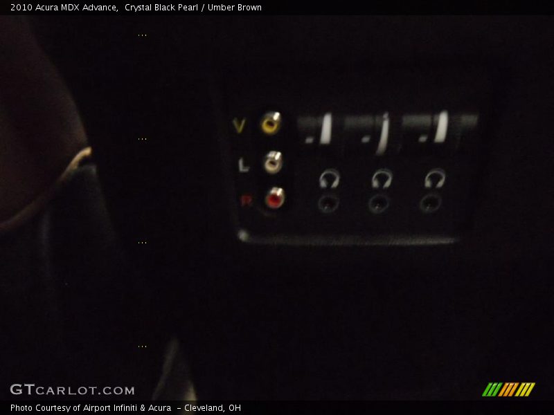 Crystal Black Pearl / Umber Brown 2010 Acura MDX Advance