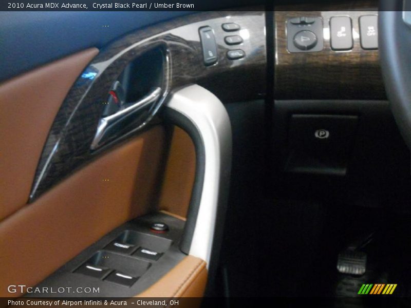 Crystal Black Pearl / Umber Brown 2010 Acura MDX Advance