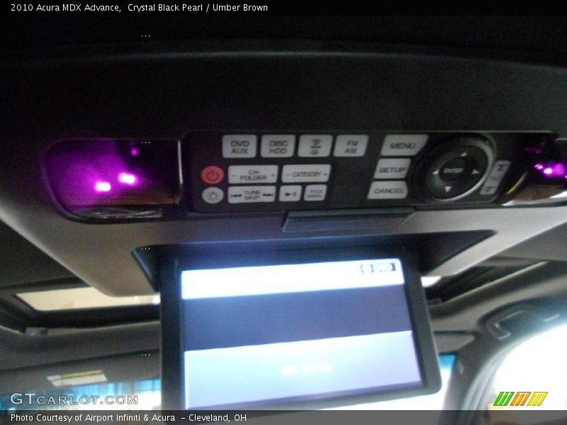Crystal Black Pearl / Umber Brown 2010 Acura MDX Advance