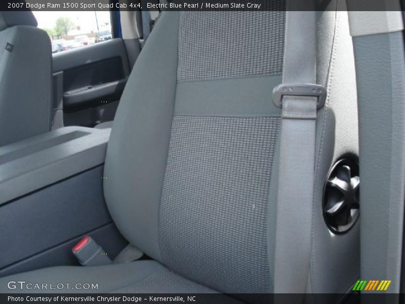 Electric Blue Pearl / Medium Slate Gray 2007 Dodge Ram 1500 Sport Quad Cab 4x4