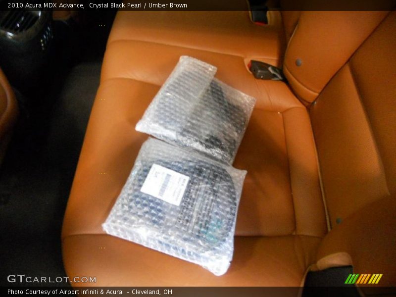 Crystal Black Pearl / Umber Brown 2010 Acura MDX Advance
