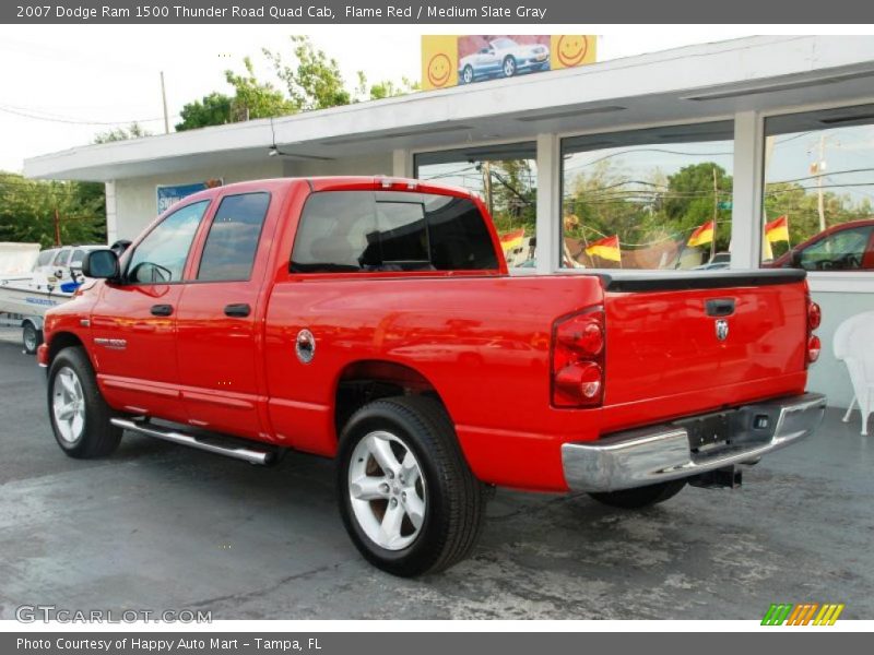 Flame Red / Medium Slate Gray 2007 Dodge Ram 1500 Thunder Road Quad Cab