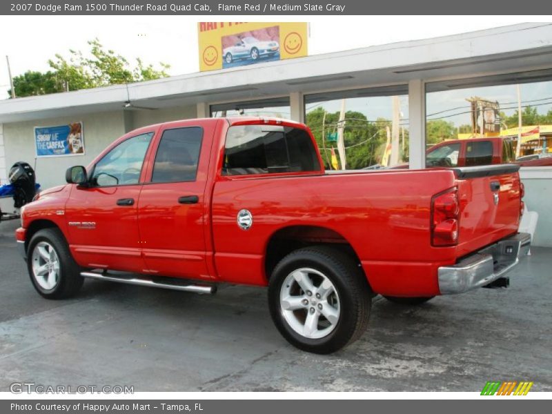 Flame Red / Medium Slate Gray 2007 Dodge Ram 1500 Thunder Road Quad Cab