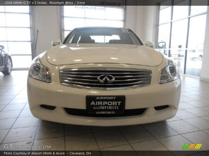 Moonlight White / Stone 2009 Infiniti G 37 x S Sedan