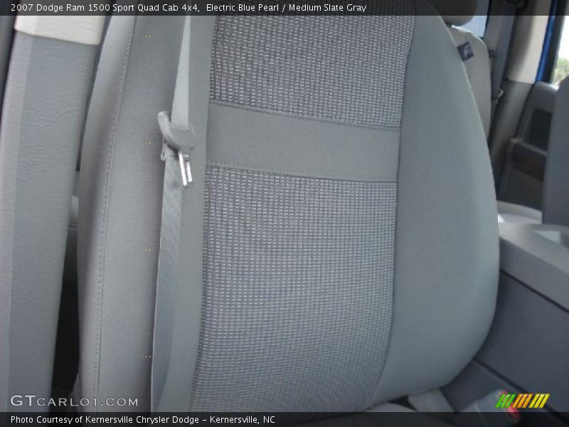 Electric Blue Pearl / Medium Slate Gray 2007 Dodge Ram 1500 Sport Quad Cab 4x4