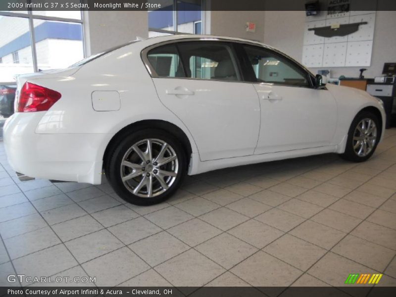 Moonlight White / Stone 2009 Infiniti G 37 x S Sedan