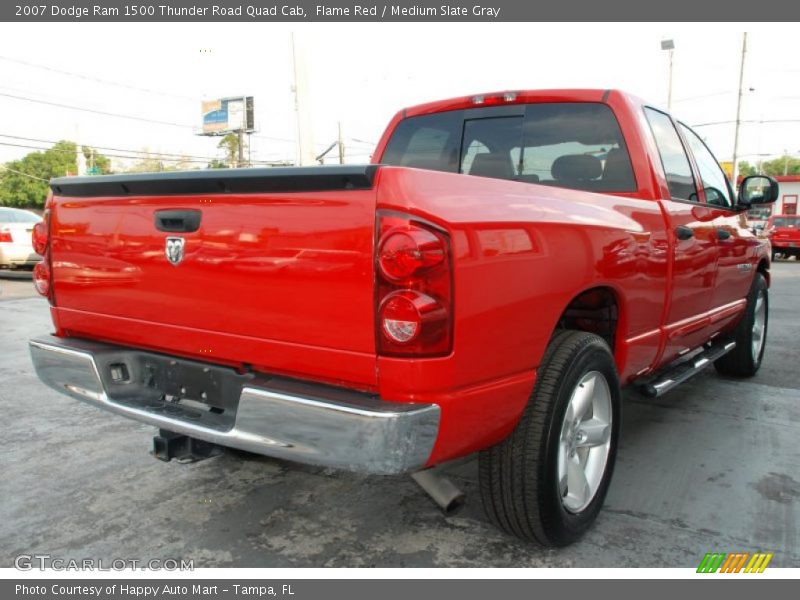 Flame Red / Medium Slate Gray 2007 Dodge Ram 1500 Thunder Road Quad Cab