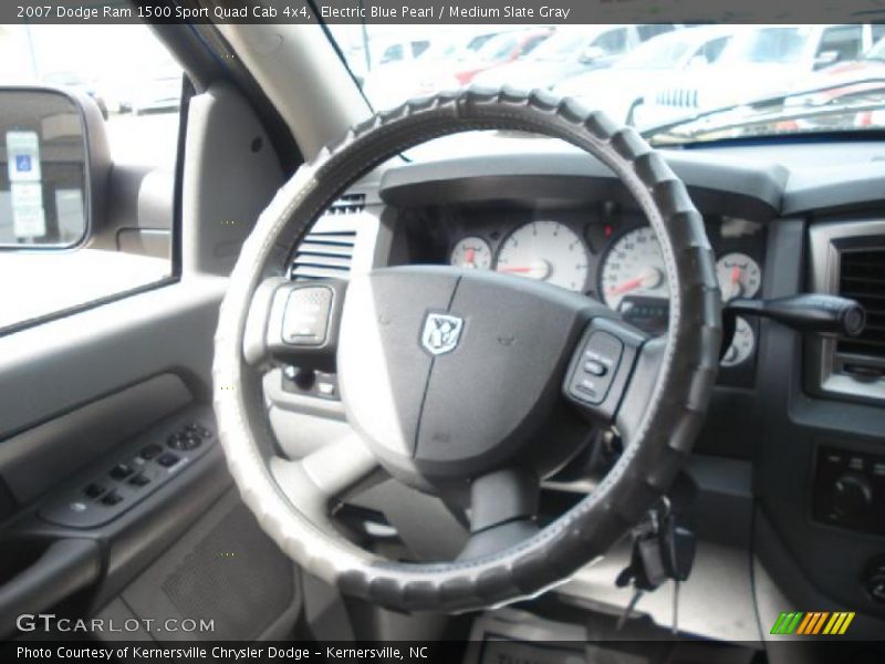 Electric Blue Pearl / Medium Slate Gray 2007 Dodge Ram 1500 Sport Quad Cab 4x4