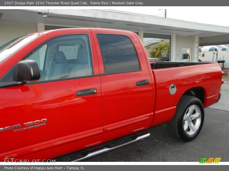 Flame Red / Medium Slate Gray 2007 Dodge Ram 1500 Thunder Road Quad Cab