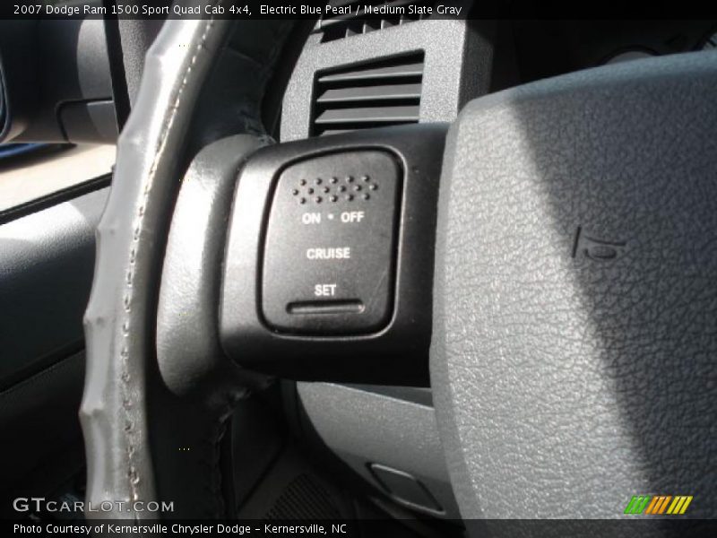 Electric Blue Pearl / Medium Slate Gray 2007 Dodge Ram 1500 Sport Quad Cab 4x4
