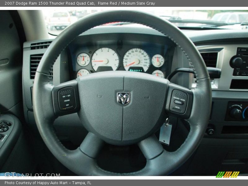 Flame Red / Medium Slate Gray 2007 Dodge Ram 1500 Thunder Road Quad Cab
