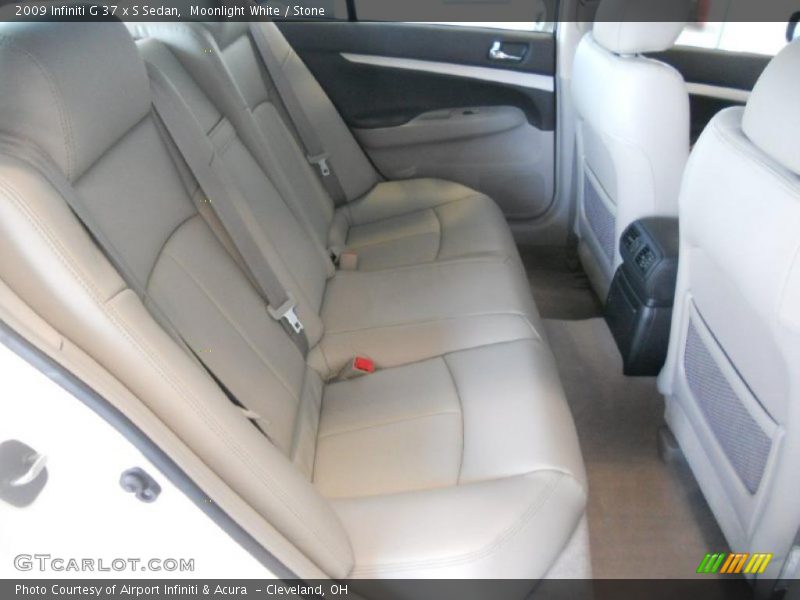 Moonlight White / Stone 2009 Infiniti G 37 x S Sedan