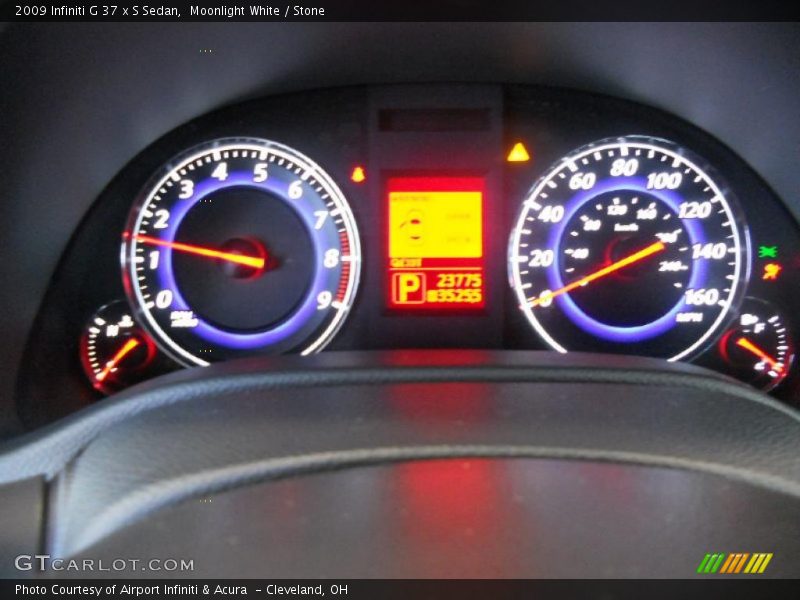 Moonlight White / Stone 2009 Infiniti G 37 x S Sedan