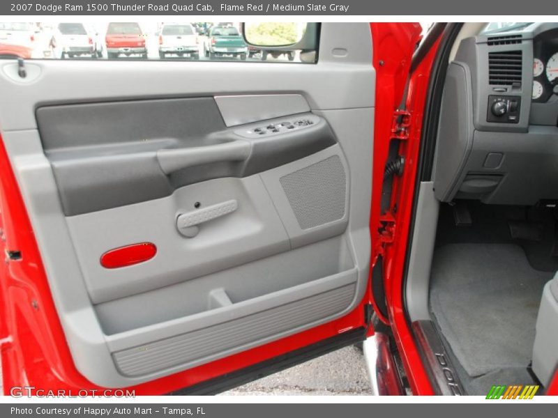 Flame Red / Medium Slate Gray 2007 Dodge Ram 1500 Thunder Road Quad Cab