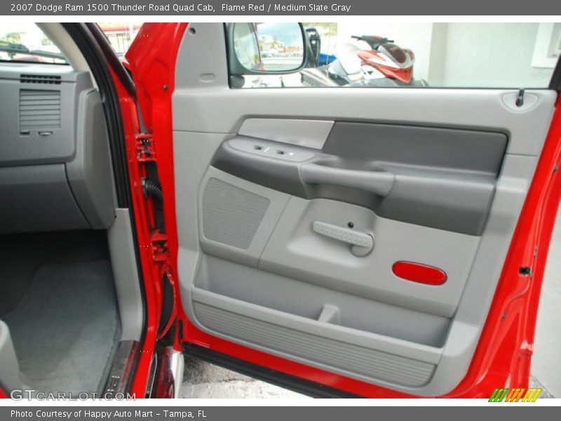 Flame Red / Medium Slate Gray 2007 Dodge Ram 1500 Thunder Road Quad Cab