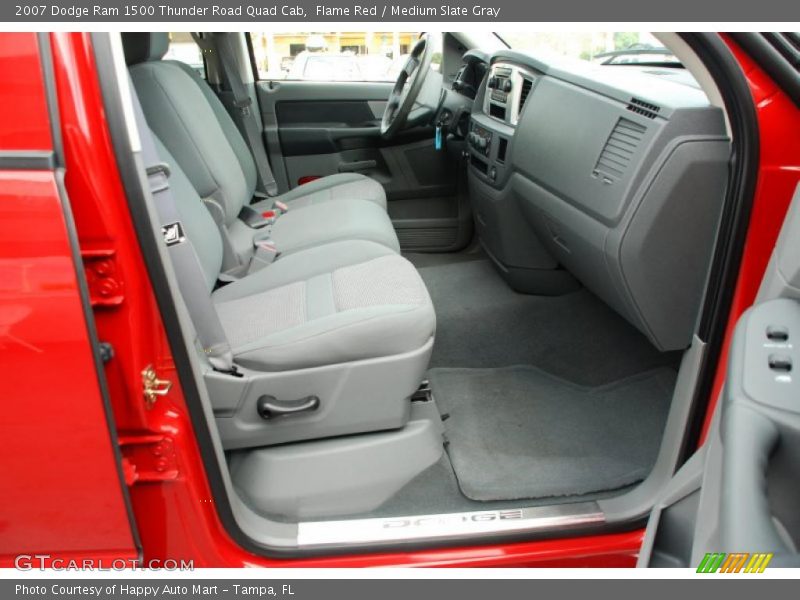 Flame Red / Medium Slate Gray 2007 Dodge Ram 1500 Thunder Road Quad Cab