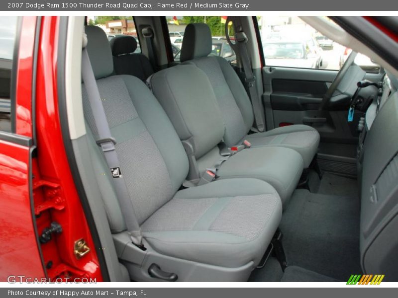 Flame Red / Medium Slate Gray 2007 Dodge Ram 1500 Thunder Road Quad Cab