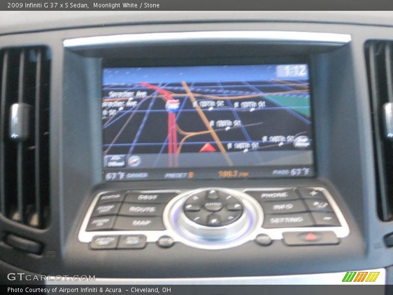 Navigation of 2009 G 37 x S Sedan