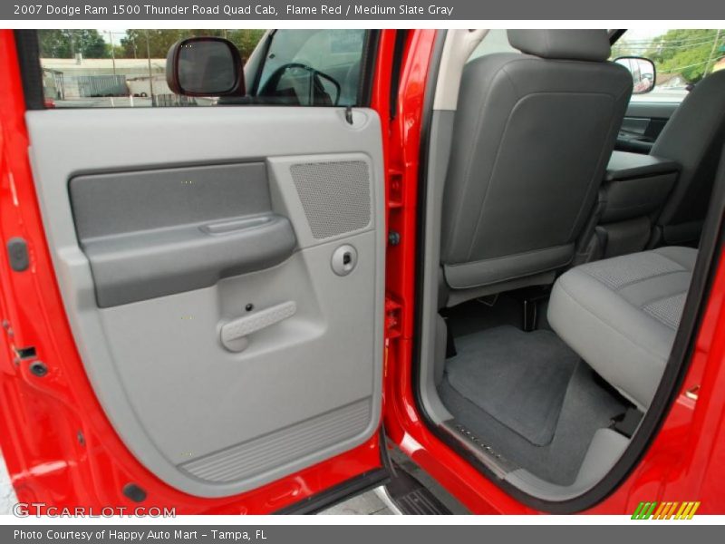 Flame Red / Medium Slate Gray 2007 Dodge Ram 1500 Thunder Road Quad Cab