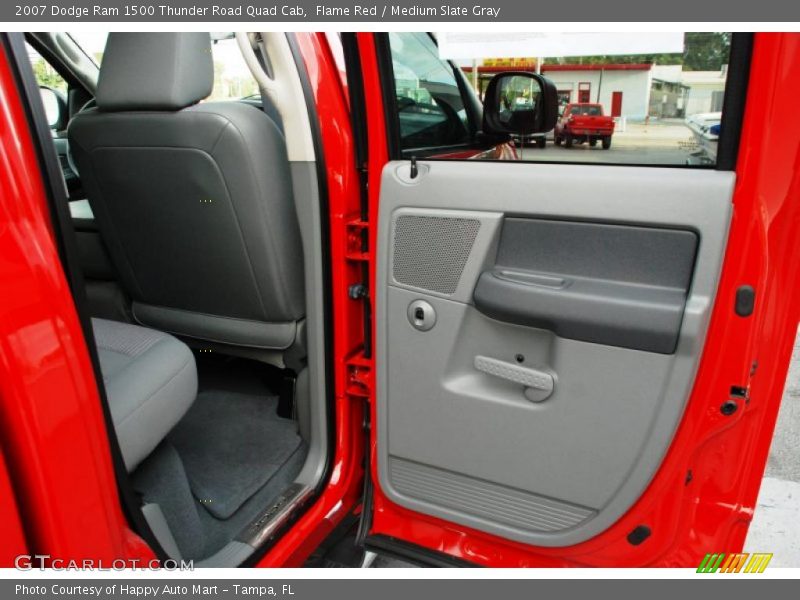 Flame Red / Medium Slate Gray 2007 Dodge Ram 1500 Thunder Road Quad Cab