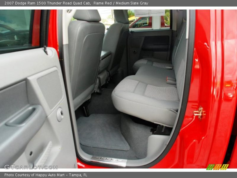 Flame Red / Medium Slate Gray 2007 Dodge Ram 1500 Thunder Road Quad Cab