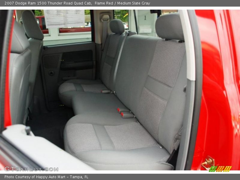 Flame Red / Medium Slate Gray 2007 Dodge Ram 1500 Thunder Road Quad Cab