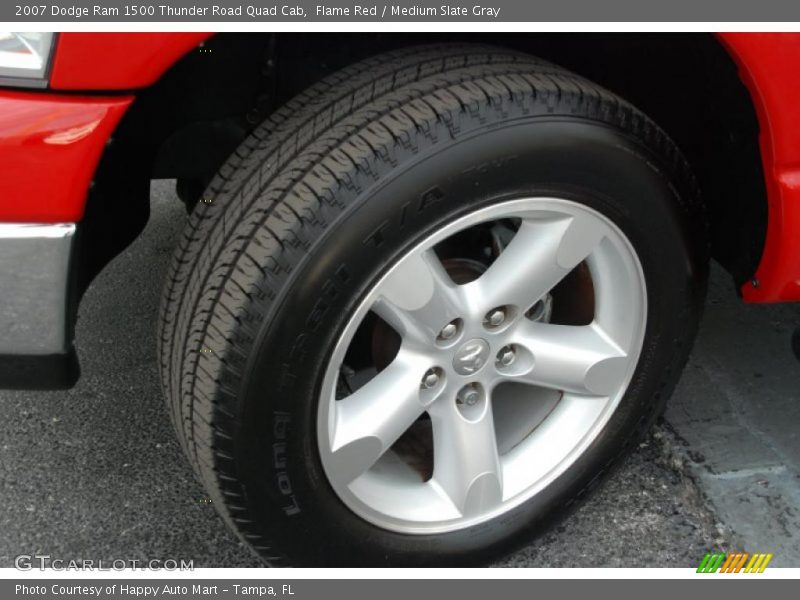 Flame Red / Medium Slate Gray 2007 Dodge Ram 1500 Thunder Road Quad Cab