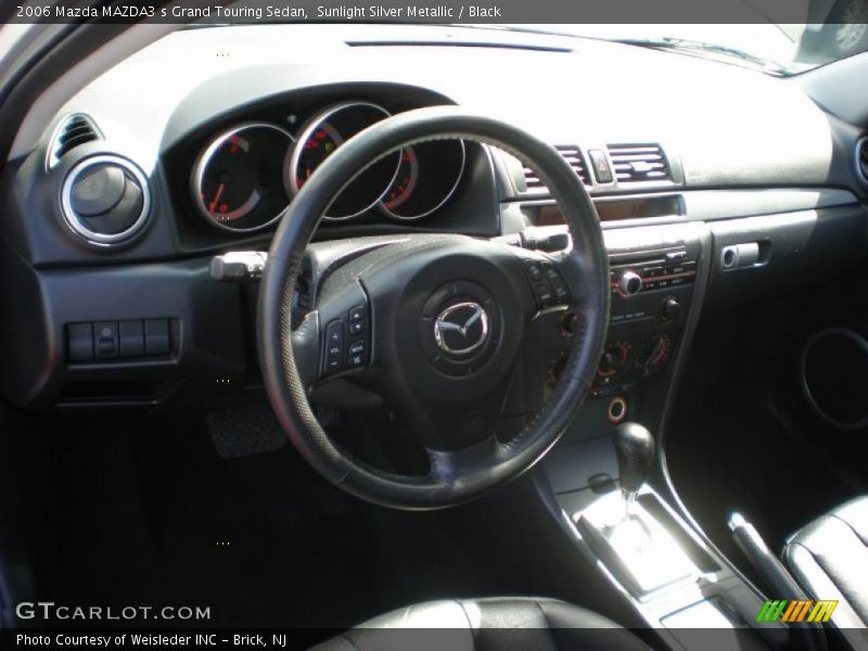 Sunlight Silver Metallic / Black 2006 Mazda MAZDA3 s Grand Touring Sedan