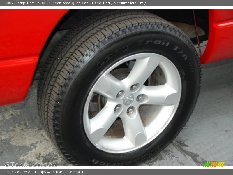 Flame Red / Medium Slate Gray 2007 Dodge Ram 1500 Thunder Road Quad Cab