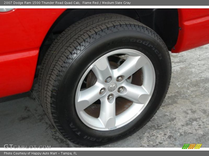 Flame Red / Medium Slate Gray 2007 Dodge Ram 1500 Thunder Road Quad Cab