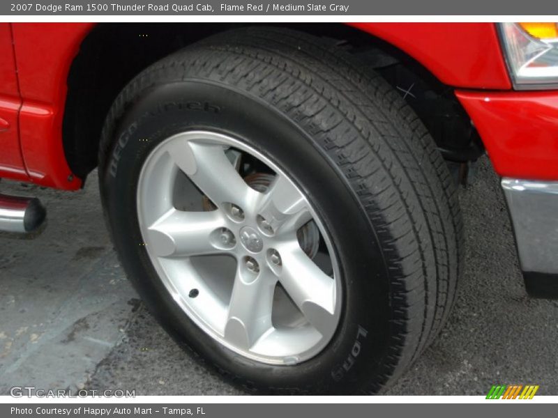 Flame Red / Medium Slate Gray 2007 Dodge Ram 1500 Thunder Road Quad Cab