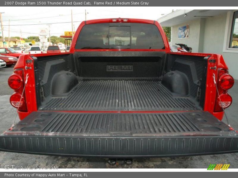 Flame Red / Medium Slate Gray 2007 Dodge Ram 1500 Thunder Road Quad Cab
