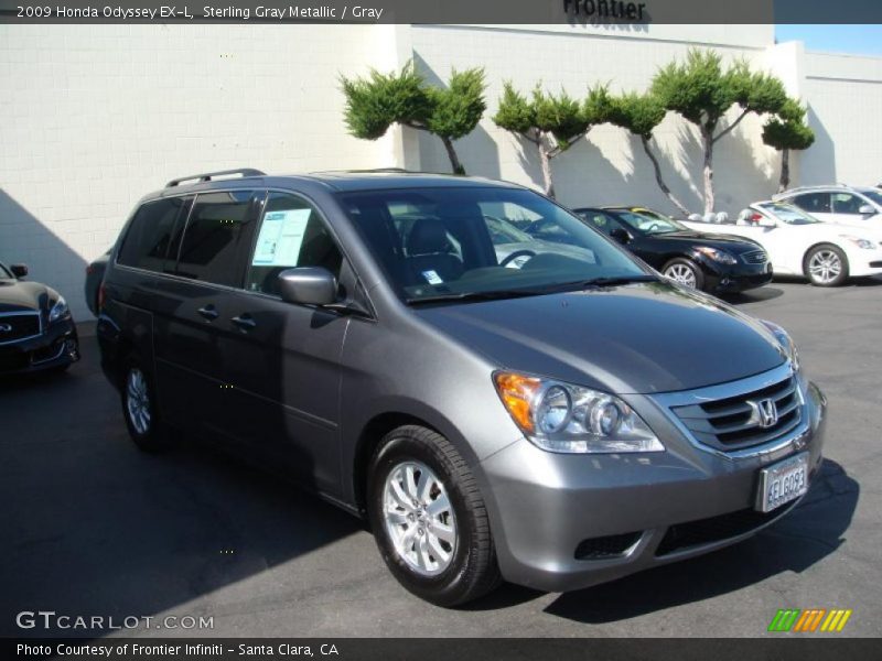 Sterling Gray Metallic / Gray 2009 Honda Odyssey EX-L