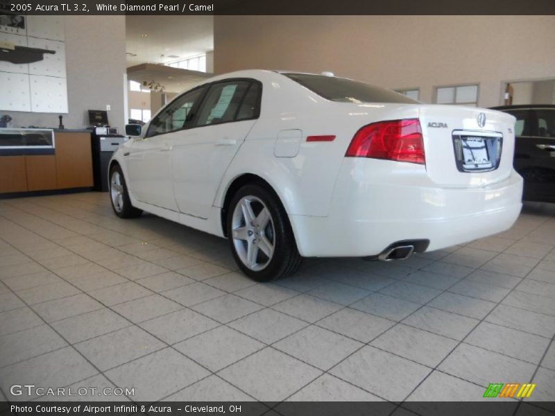 White Diamond Pearl / Camel 2005 Acura TL 3.2