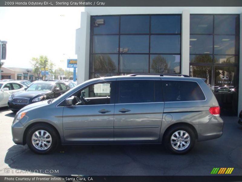 Sterling Gray Metallic / Gray 2009 Honda Odyssey EX-L
