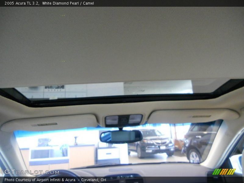 White Diamond Pearl / Camel 2005 Acura TL 3.2