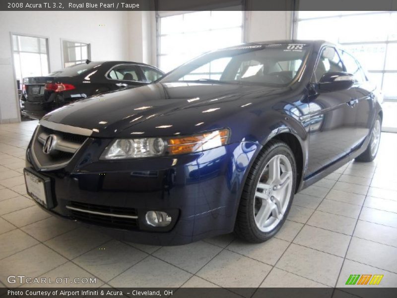 Royal Blue Pearl / Taupe 2008 Acura TL 3.2