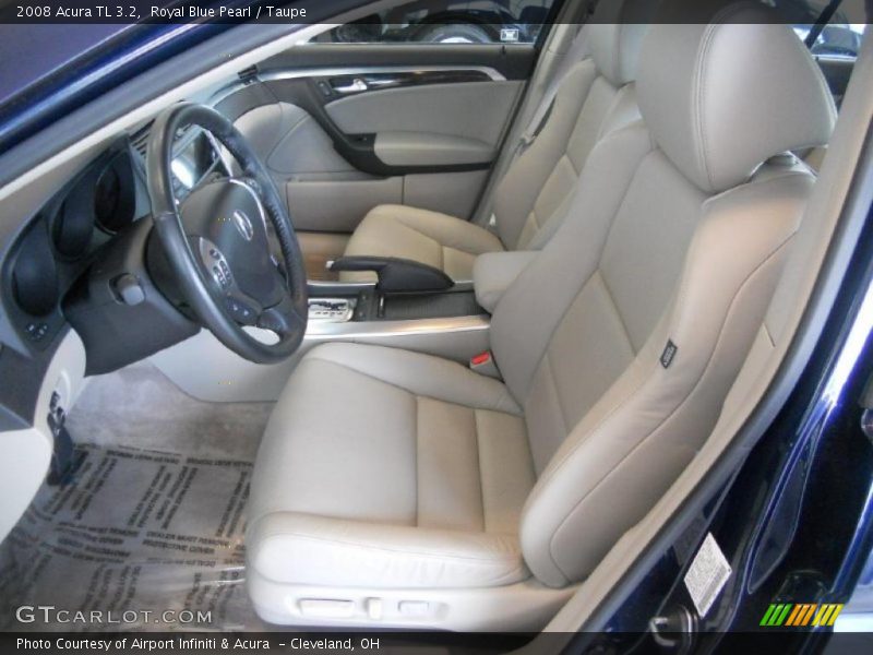 Royal Blue Pearl / Taupe 2008 Acura TL 3.2