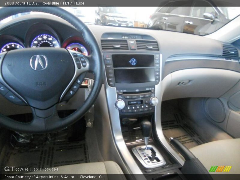 Royal Blue Pearl / Taupe 2008 Acura TL 3.2
