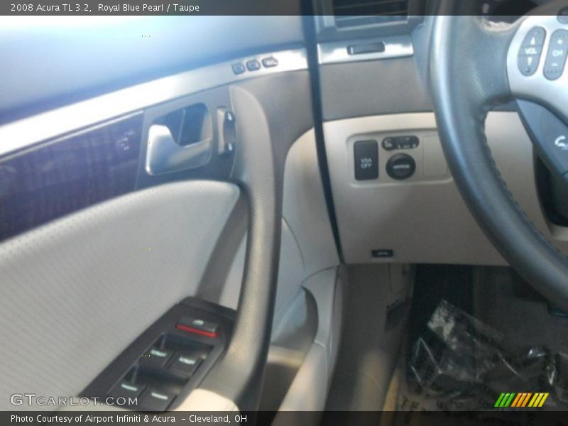 Royal Blue Pearl / Taupe 2008 Acura TL 3.2