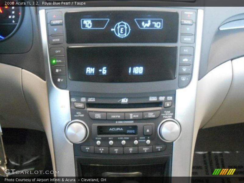 Royal Blue Pearl / Taupe 2008 Acura TL 3.2