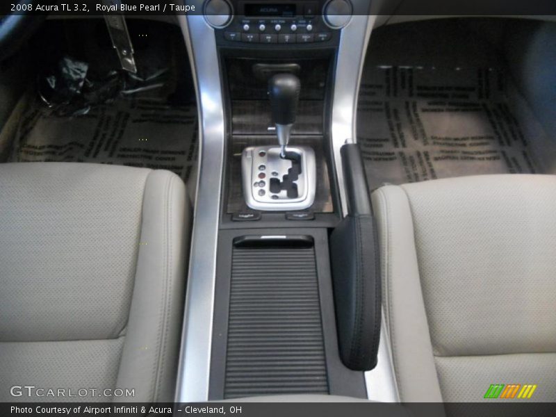 Royal Blue Pearl / Taupe 2008 Acura TL 3.2